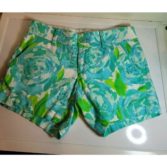Lilly Pulitzer The Callahan Shorts Size 0 - Picture 1 of 5